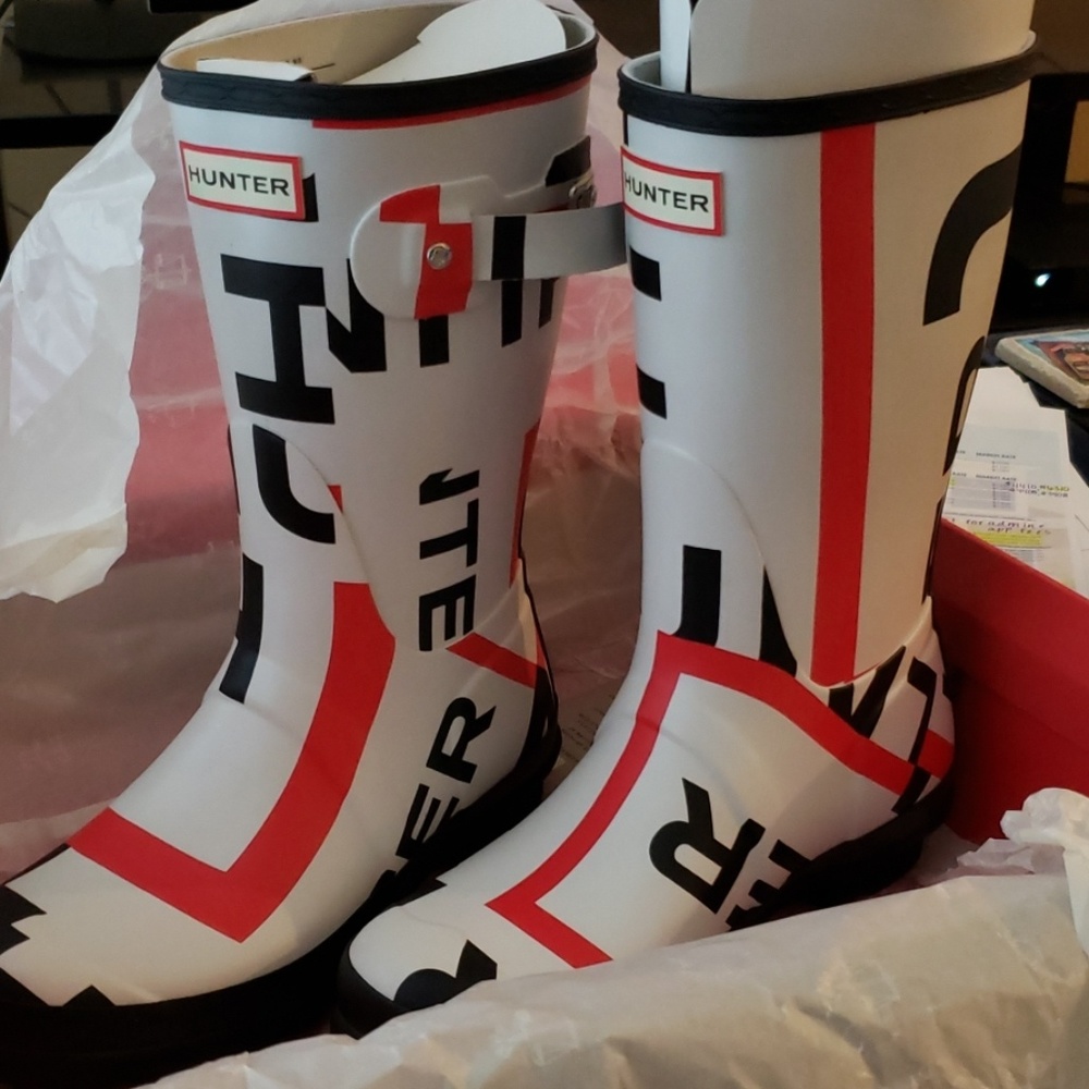 Hunter brand calf boots